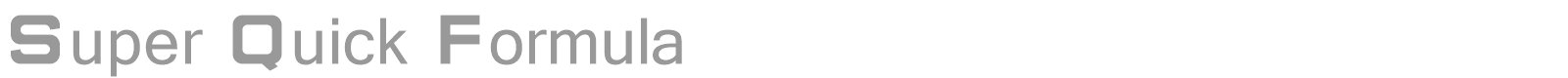 Super Quick Formula font preview